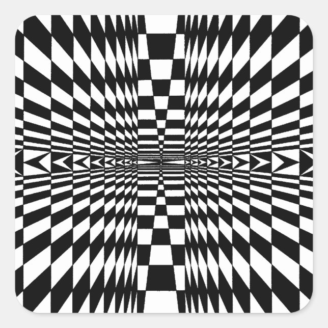 Sticker Carré OP -Art #7 à Emporio Moffa (Devant)