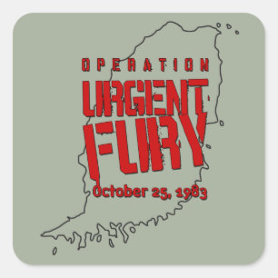 Sticker Carré Opération Furie urgente