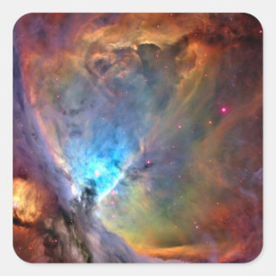 Sticker Carré Orion Nebula Space Galaxy faible contraste