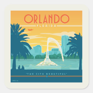 Sticker Carré Orlando Floride