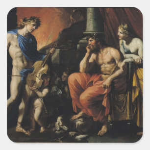 Sticker Carré Orphée avant Pluton et Persephone