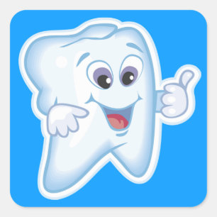 Sticker Carré Orthodontie orthodontique Orthodontie
