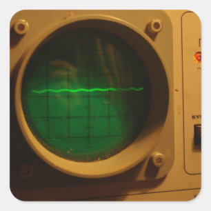 Sticker Carré Oscilloscope analogue 1964