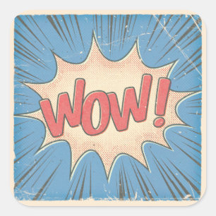 Sticker Carré Ouah !