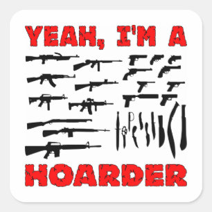 Sticker Carré Ouais, je suis un harder (Je possède des tas et d