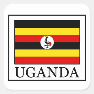 Sticker Carré Ouganda