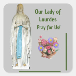 Sticker Carré \our Dame de Lourdes