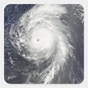 Sticker Carré Ouragan Bill outre des Antilles