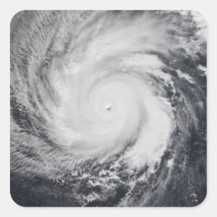 Sticker Carré Ouragan Faxai dans l'océan pacifique occidental