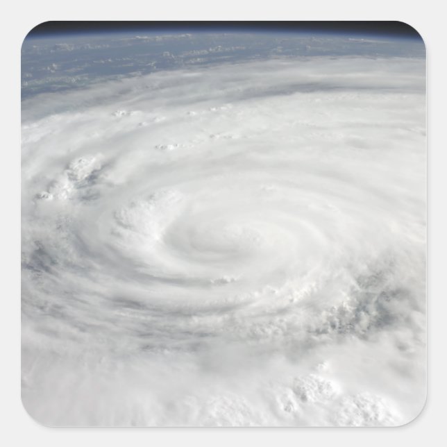 Sticker Carré Ouragan Ike 10 (Devant)