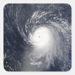 Sticker Carré Ouragan Ike outre des Antilles