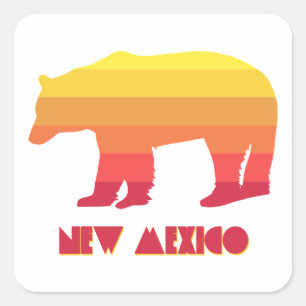 Sticker Carré Ours du Nouveau-Mexique