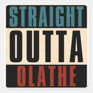 Sticker Carré Outta Olathe Kansas KS
