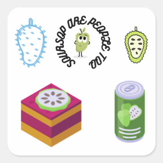 Sticker Carré Pack d'autocollants à plusieurs sources
