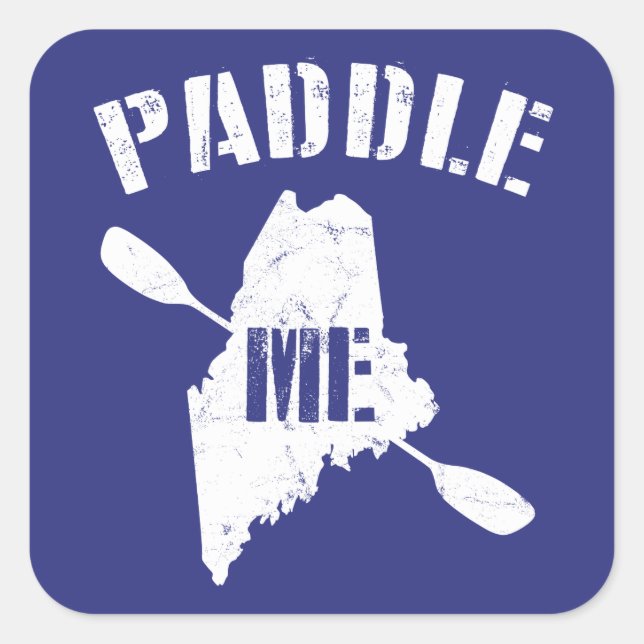 Sticker Carré Paddle Maine (Devant)
