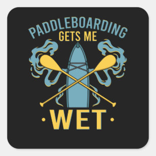 Sticker Carré Paddleboard