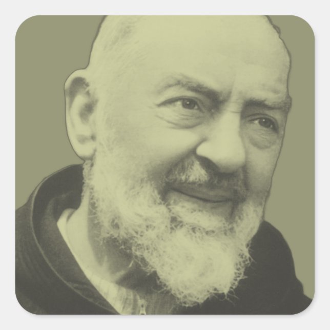 Sticker Carré Padre Pio de Pietrelcina (Devant)