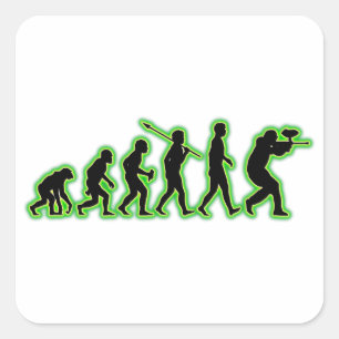 Sticker Carré Paintball
