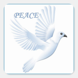 STICKER CARRÉ PAIX DOVE