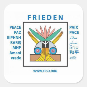 Sticker Carré Paix véritable