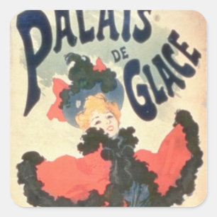 Sticker Carré Palais de Glace, champions Elysees, Paris, 1894