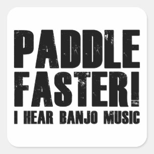 Sticker Carré Palette plus rapidement j'entends la musique de