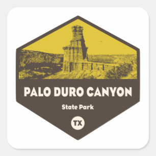 Sticker Carré Palo Duro Canyon State Park Texas