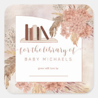 Pampas Grass | Plaque Baby shower Hydrangeas