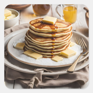 Sticker Carré Pancakes