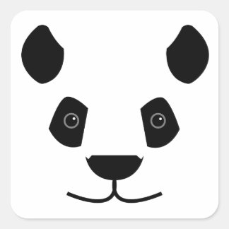 Sticker Carré Panda