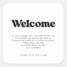 Panier cadeau de bienvenue Mariage rétro