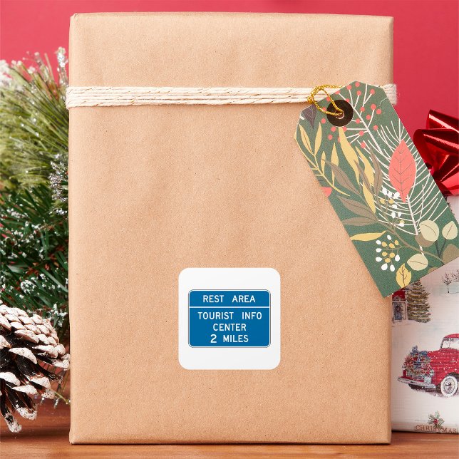 Sticker Carré Panneau Centre d'information touristique (Créateur téléchargé)