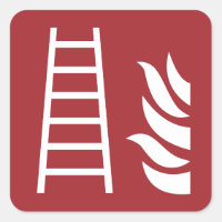 Panneau de sécurité de l'échelle d'incendie