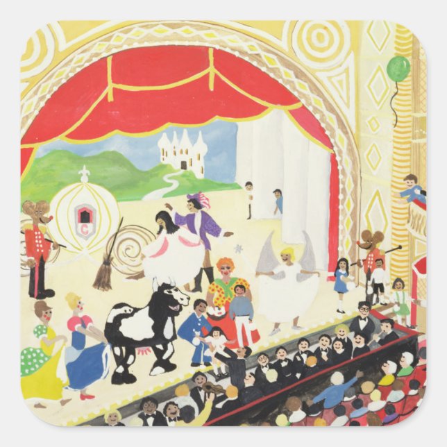 Sticker Carré Pantomime (Devant)