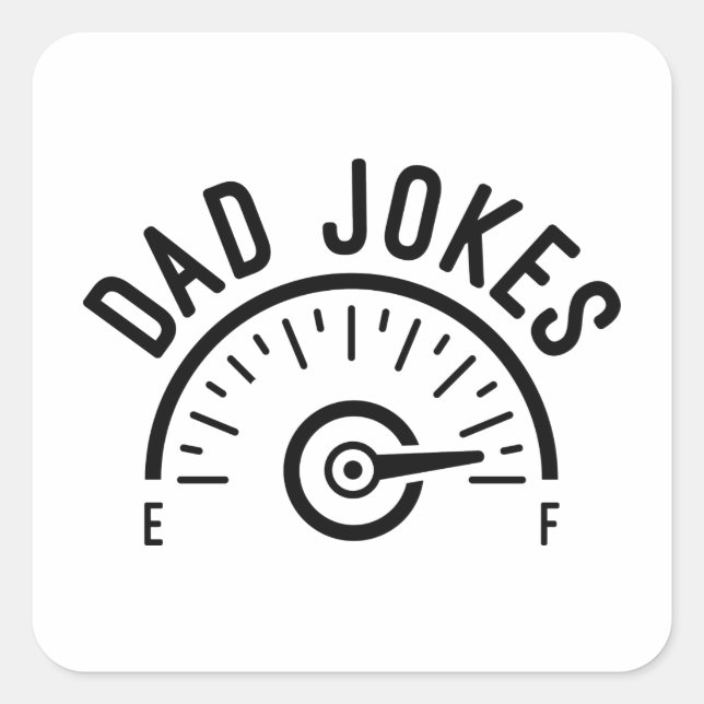 Sticker Carré Papa Blague Full (Devant)