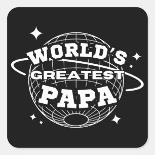 Sticker Carré Papa le plus grand du monde