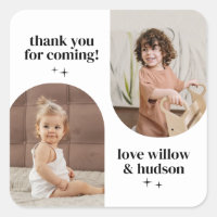 Papier d'anniversaire conjoint photo double arc