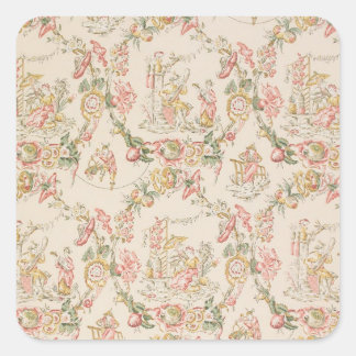 Sticker Carré Papier peint Chinoiserie
