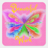 Papillon rose Polkadot