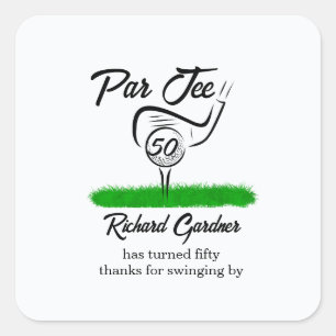 Sticker Carré Par Off pour une fête d'anniversaire inoubliable d