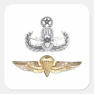Sticker Carré Parachutiste principal d'EOD