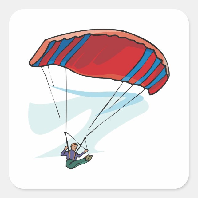Sticker Carré Paraglider (Devant)