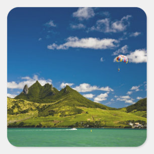Sticker Carré Parapente dans le champ de vision du Lion impressi
