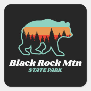 Sticker Carré Parc d'état de Black Rock Mountain State Park Geor