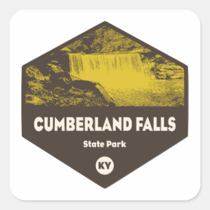 Sticker Carré Parc d'état de Cumberland Falls Kentucky