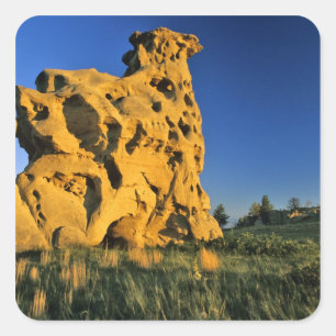 Sticker Carré Parc d'État de Medicine Rocks près d'Ekalaka Monta