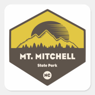 Sticker Carré Parc d'état de Mount Mitchell