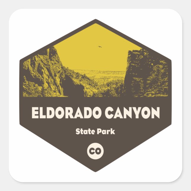 Sticker Carré Parc d'état Eldorado Canyon (Devant)