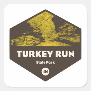 Sticker Carré Parc d'état Indiana géré par la Turquie