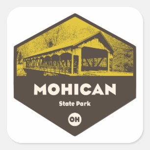 Sticker Carré Parc d'État Mohican Ohio